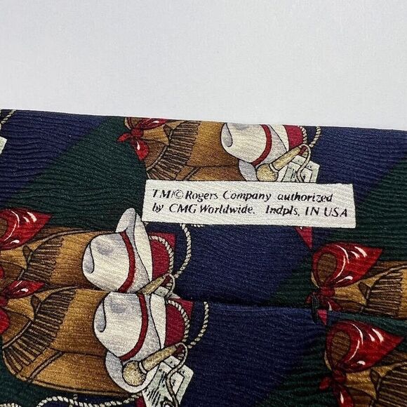 Quote Me Rogers Company Will Rogers Country Music‎ Western Necktie Tie - Picture 6 of 7